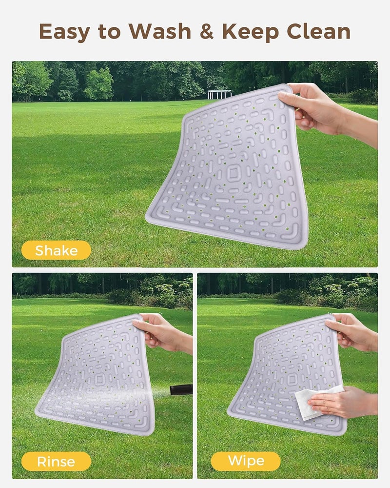 Besly Washable & Reusable Nesting Pads for Chicken Coop - 4Pcs Chicken Nest Mats - Durable 12"x 12" Plastic Nest Box Pads for Egg Laying Hens (Soft, Easy Clean, Premium) - Image 3